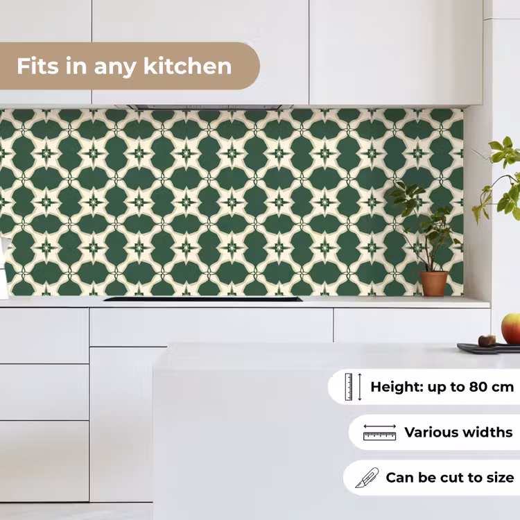 Tegel - Klassiek - Groen keuken achterwand 2 middel 871 -sfeer4_UK