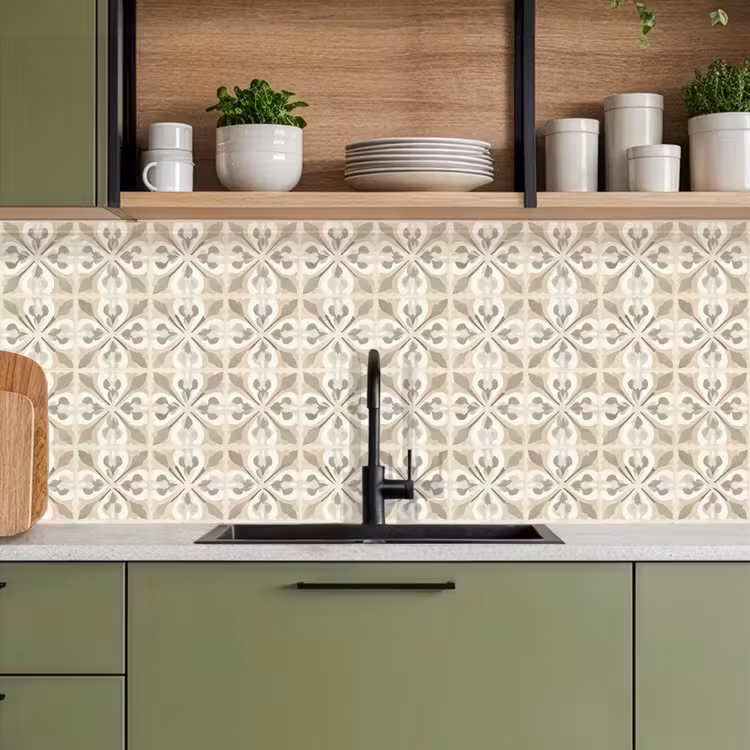 Tegel - Motief - Beige keuken achterwand 2 middel 871 -sfeer3