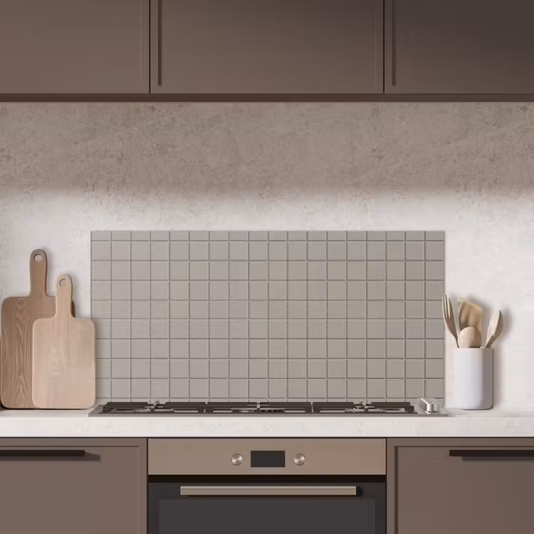 Tegel - Patroon Kiezel - Grijs keuken achterwand spatscherm middel 899 -sfeer2