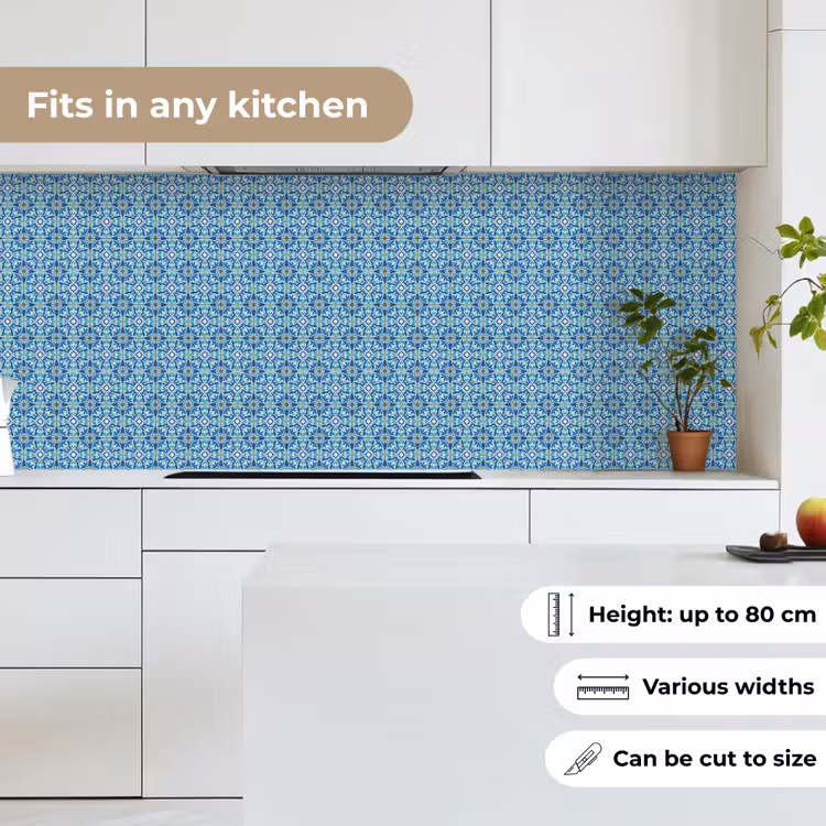 Tegels - Mozaïek - Turquoise - Blauw keuken achterwand 2 middel 871 -sfeer4_UK