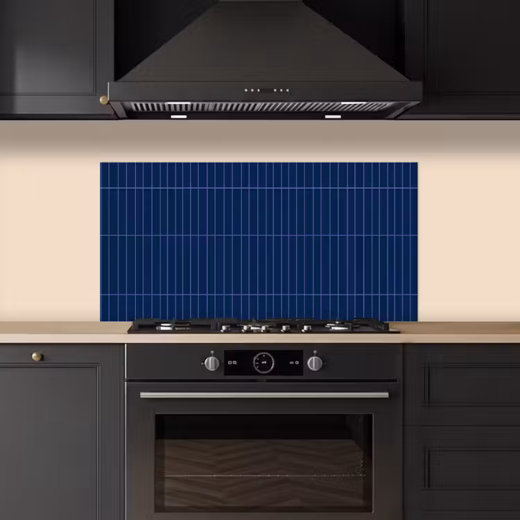 Tegels - Langwerpig - Blauw keuken achterwand spatscherm middel 899 -sfeer1