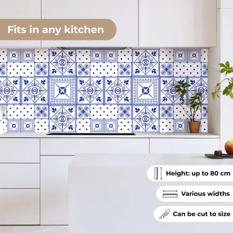 Tegels - Patronen - Delfts Blauw keuken achterwand 2 middel 871 -sfeer4_UK