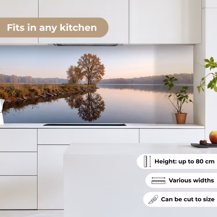 Bomen - Reflectie - Water - Zonsopgang - Serene keuken achterwand 2 middel -sfeer4_UK
