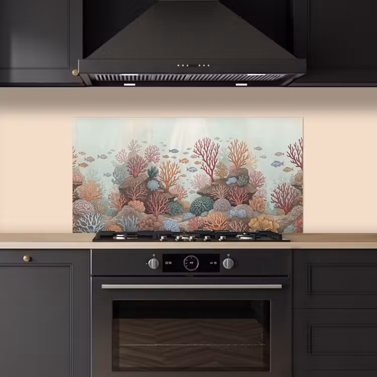 Onderwater - Koraal - Vis - Natuur keuken achterwand spatscherm middel -sfeer1