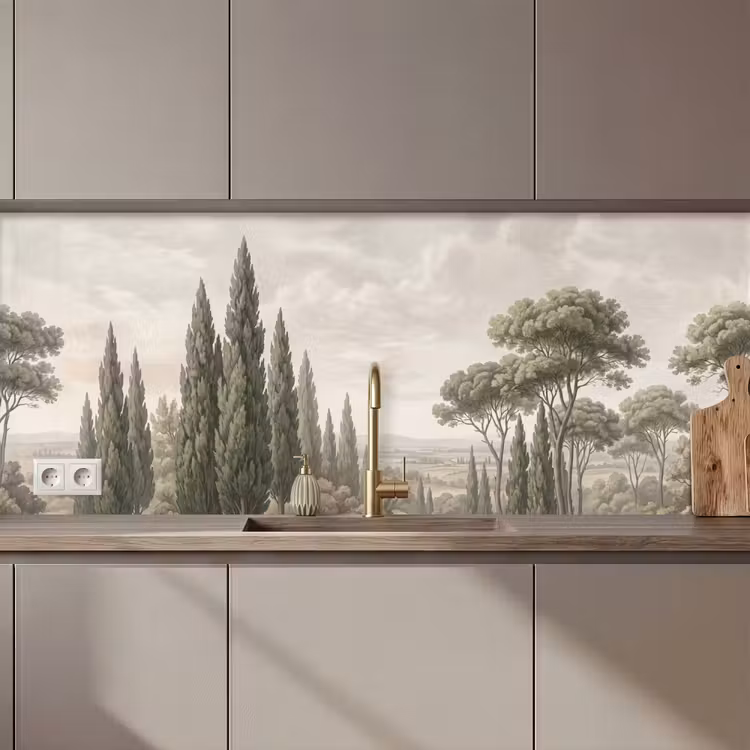 Vallei - Bos - Natuur - Groen keuken achterwand 2 middel zz_3dshopping