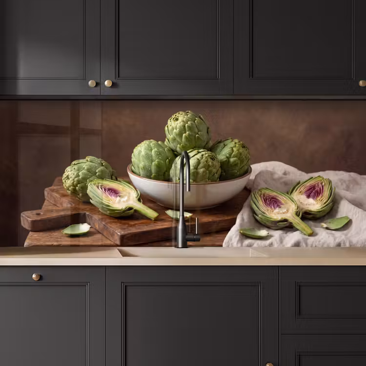 Kitchen Wall Splashback - Vegetables - Artichoke - Kitchen - Groenten - Artisjok - Keuken keuken achterwand 2 middel