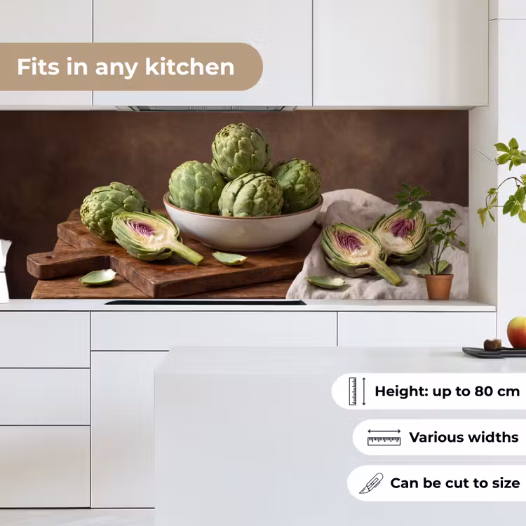 Kitchen Wall Splashback - Vegetables - Artichoke - Kitchen - Groenten - Artisjok - Keuken keuken achterwand 2 middel