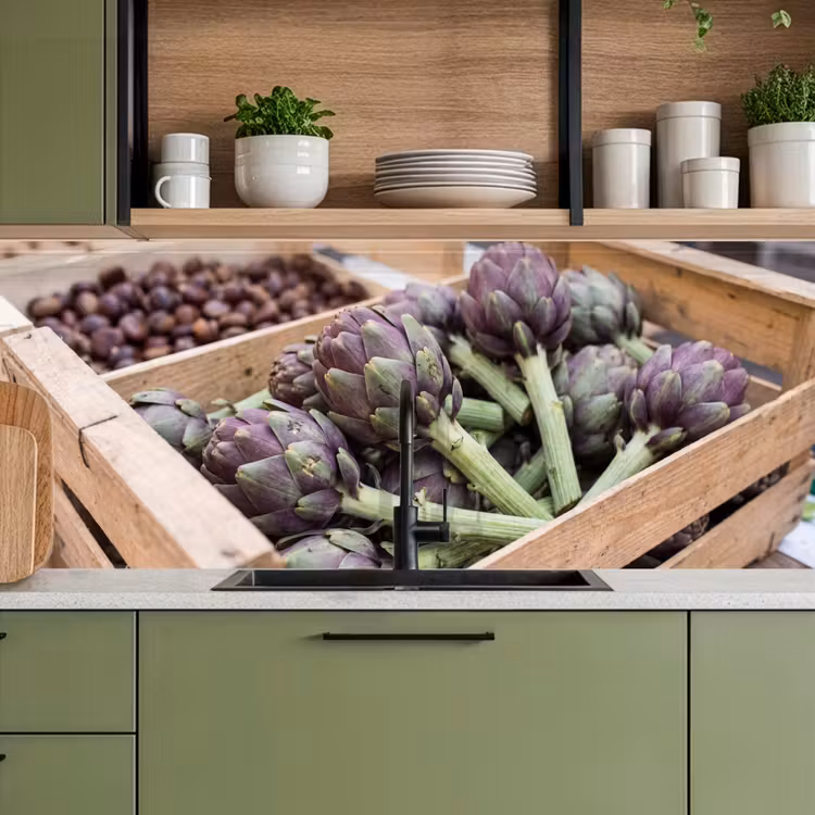 Kitchen Wall Splashback - Vegetables - Market - Fresh - Groenten - Markt - Vers keuken achterwand 2 middel