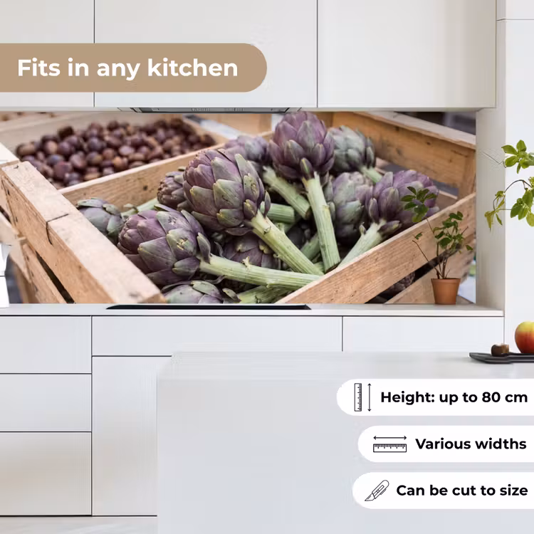 Kitchen Wall Splashback - Vegetables - Market - Fresh - Groenten - Markt - Vers keuken achterwand 2 middel