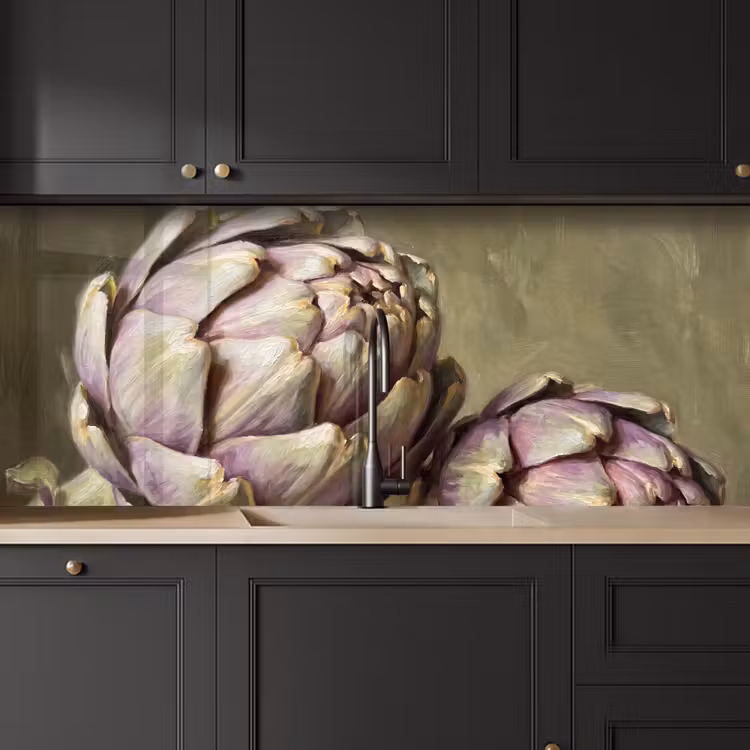 Kitchen Wall Splashback - Vegetables - Still Life - Painting - Groente - Stilleven - Schilderij keuken achterwand 2 middel