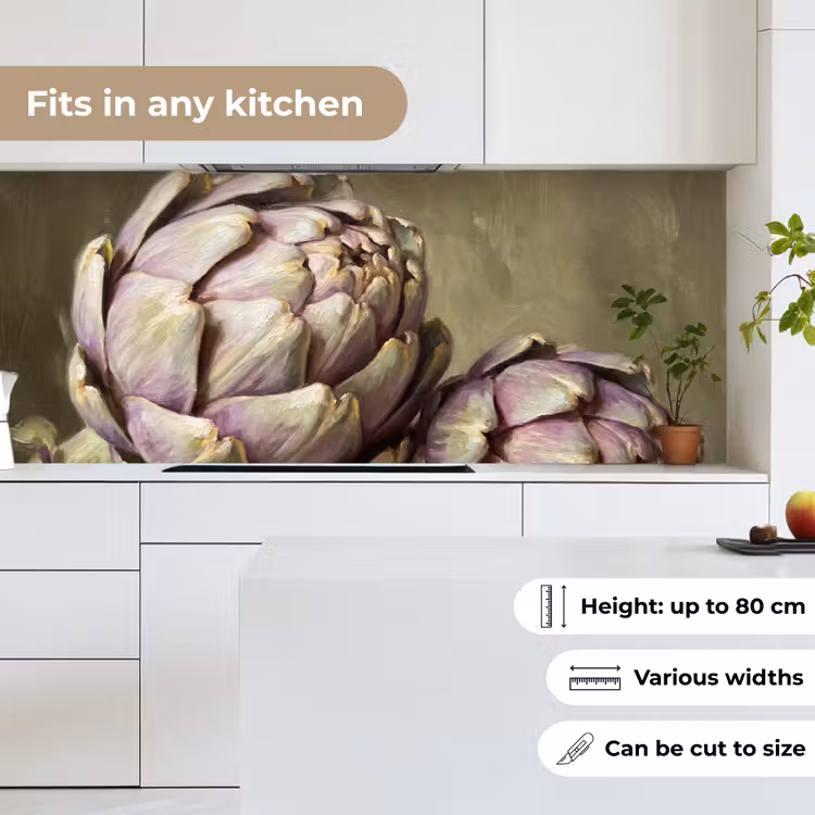 Kitchen Wall Splashback - Vegetables - Still Life - Painting - Groente - Stilleven - Schilderij keuken achterwand 2 middel