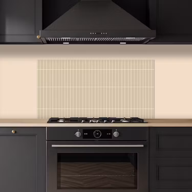 Verticaal - Wandtegel - Crème - Beige keuken achterwand spatscherm middel 899 -sfeer1