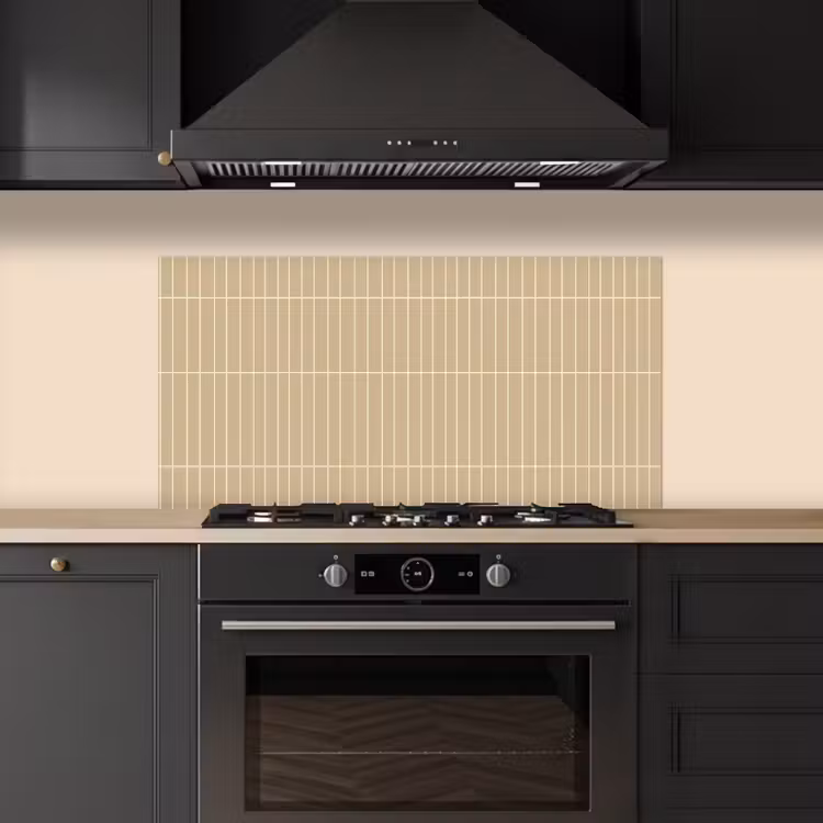 Verticaal - Wandtegel - Zand - Beige keuken achterwand spatscherm middel 899 -sfeer1