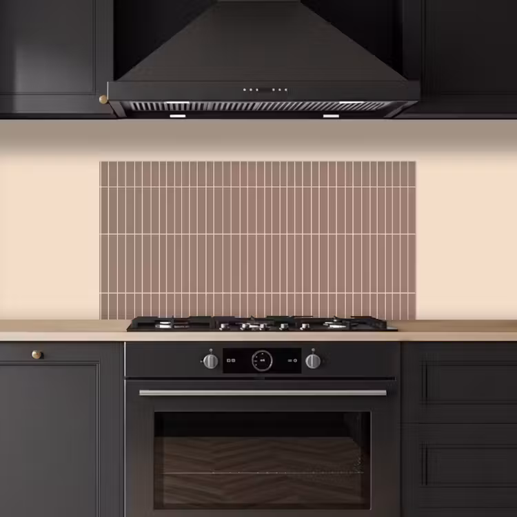 Verticaal - Wandtegel - Terracotta keuken achterwand spatscherm middel 899 -sfeer1