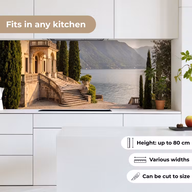 Kitchen Wall Splashback - Villa - Water - Stairs - Villa - water -trappen keuken achterwand 2 middel