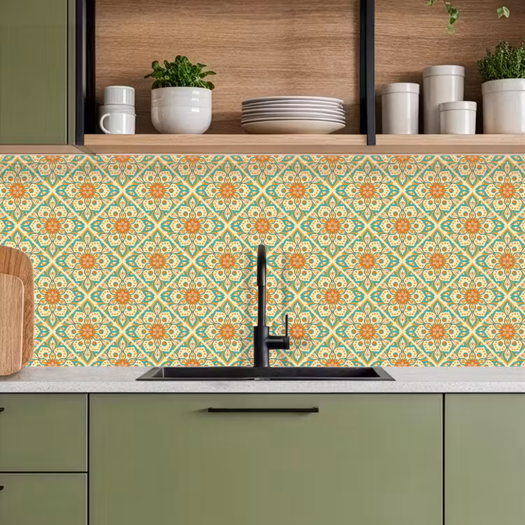 Vintage - Bohemian - Patronen - Mandala keuken achterwand 2 middel 871 -sfeer3