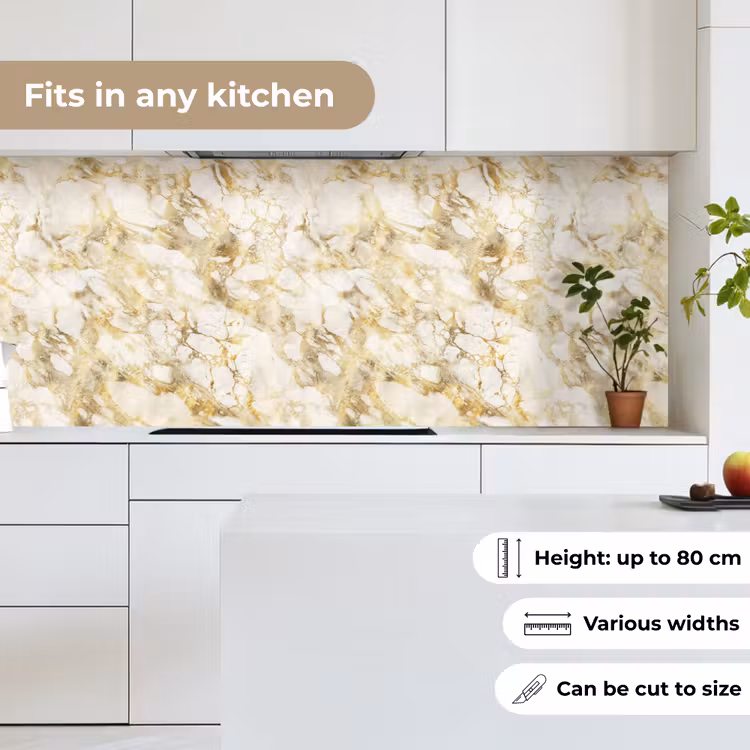 Warm - Gouden - Marmer - Patroon keuken achterwand 2 middel 871 -sfeer4_UK