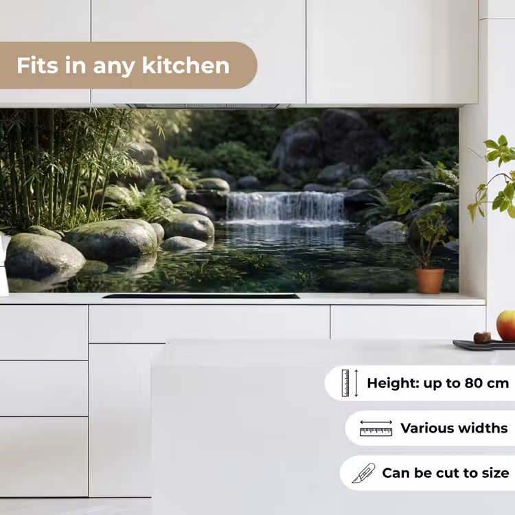 Beek - Waterval - Natuur - Groen keuken achterwand 2 middel -sfeer4_UK