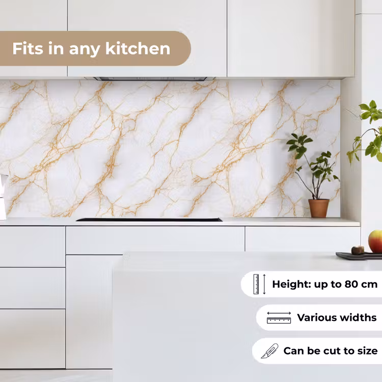 Wit - Goud - Marmer - Aders keuken achterwand 2 middel 871 -sfeer4_UK
