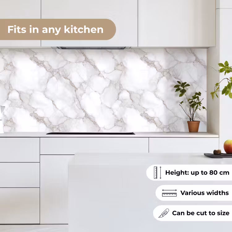 Wit - Marmer - Bruin keuken achterwand 2 middel 871 -sfeer4_UK