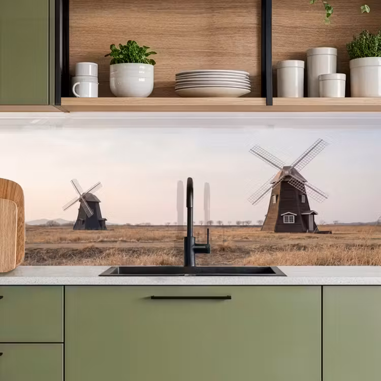 Windmolens - Landschap - Veld keuken achterwand 2 middel -sfeer3