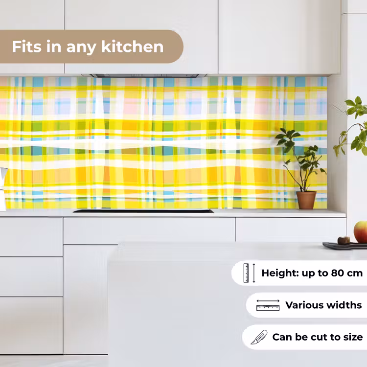 Geel - Patroon - Zomer keuken achterwand 2 middel 871 -sfeer4_UK