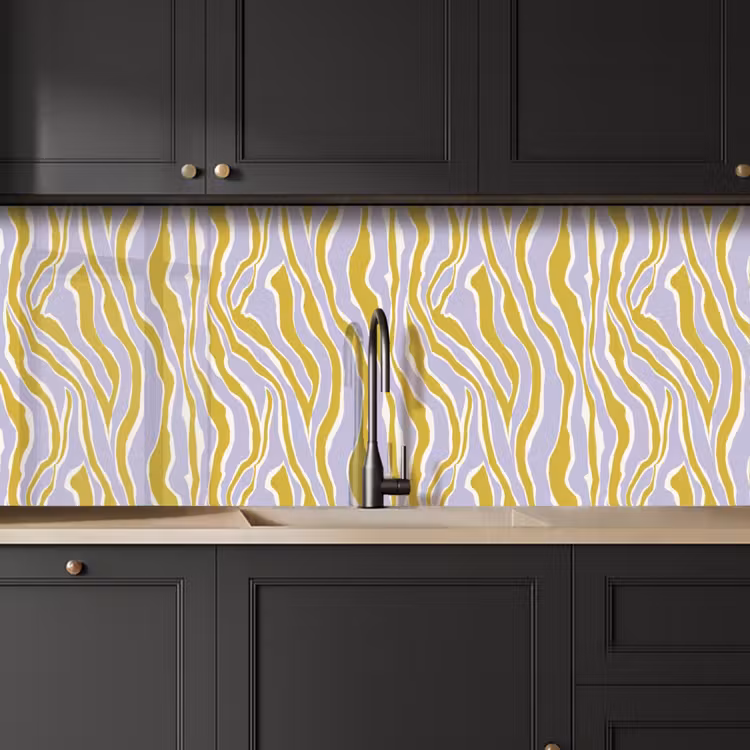 Zebra - Modern - Meerkleurig keuken achterwand 2 middel 871 -sfeer1