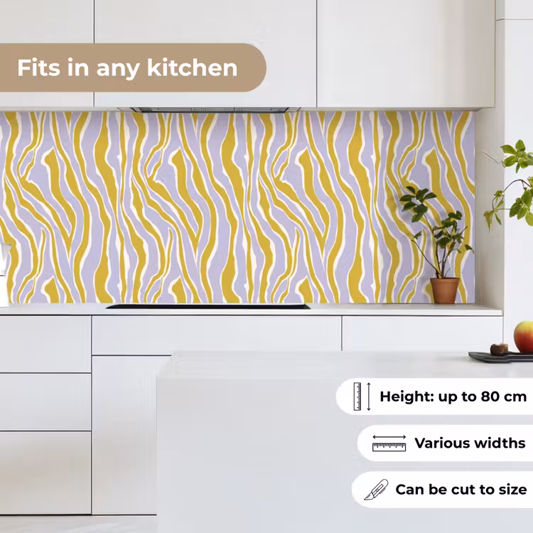 Zebra - Modern - Meerkleurig keuken achterwand 2 middel 871 -sfeer4_UK