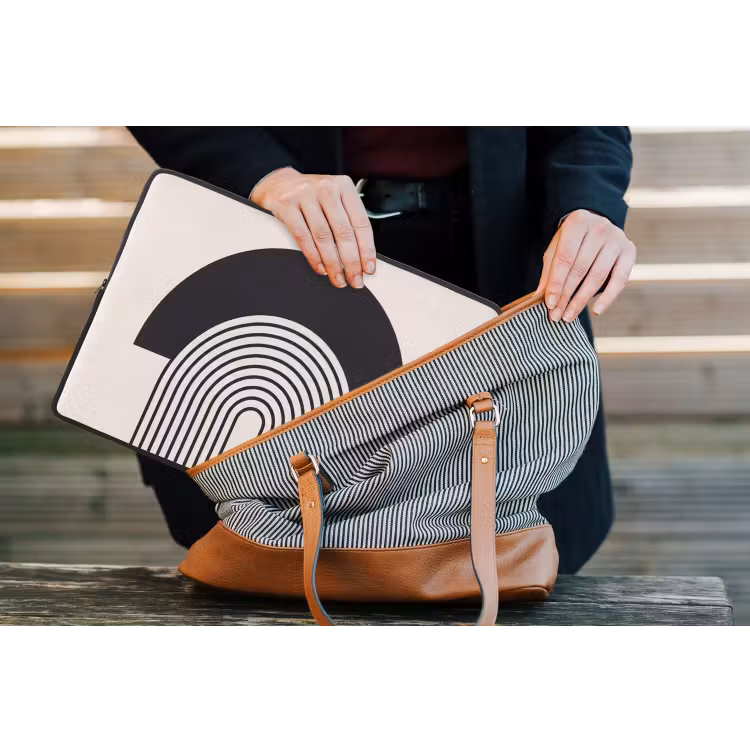Laptop Sleeve - Abstract - Arch - Modern - Abstract - Boog - Modern laptophoes neopreen klein