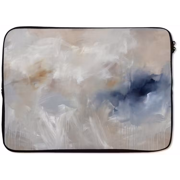 Abstract - Wolken - Sfeer - Modern - Beige laptophoes neopreen klein -zkaufland3dotto