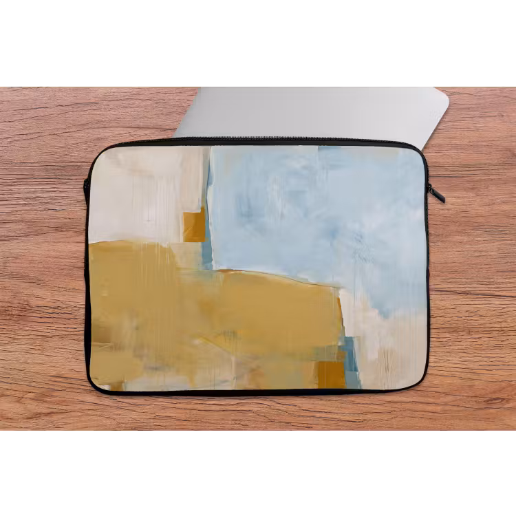 Abstract - Kleuren - Kunst - Modern - Blauw laptophoes neopreen klein -tafel