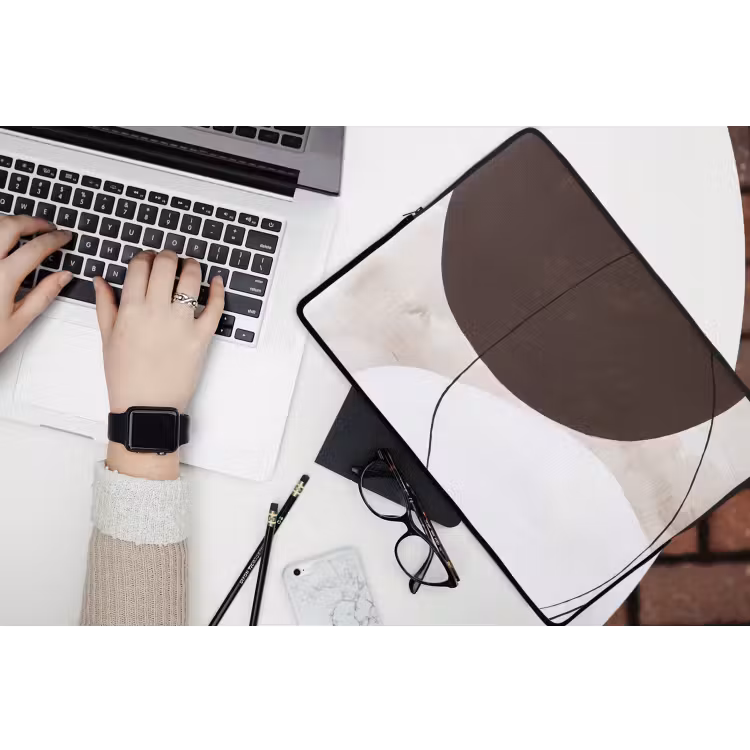 Laptop Sleeve - Abstract - Forms - Modern - Abstract - Vormen - Modern laptophoes neopreen klein