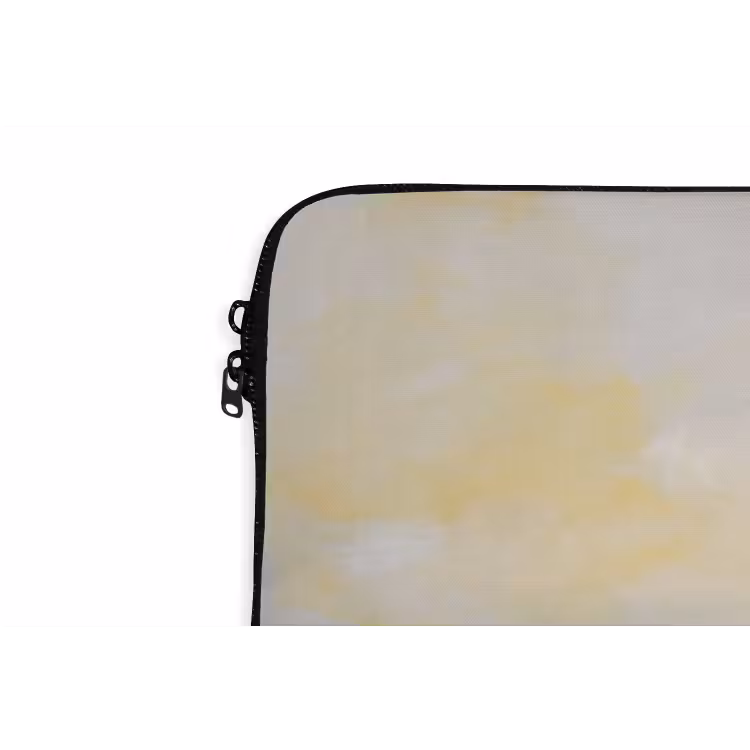 Abstract - Landschap - Modern - Geel laptophoes neopreen klein -detail
