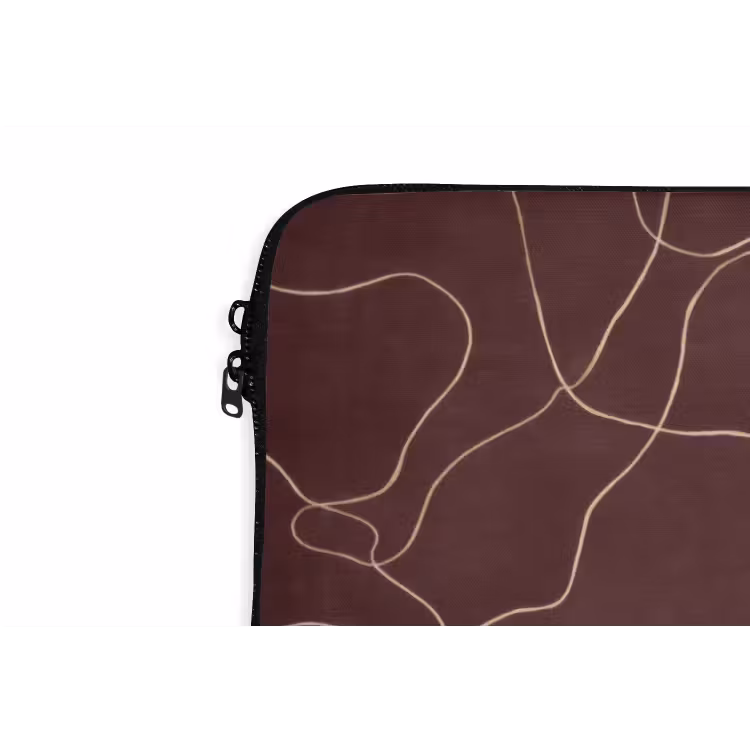 Abstract - Modern - Bruin laptophoes neopreen klein 279 -detail