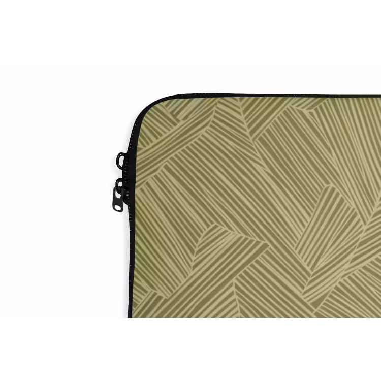 Abstract - Modern - Groen laptophoes neopreen klein 279 -detail