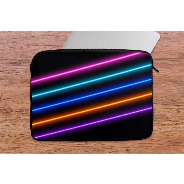 Esthetiek - Retro - Neon laptophoes neopreen klein -tafel