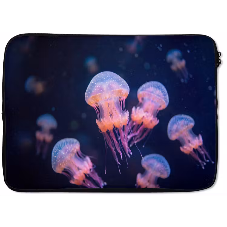 Dier - Onderwater - Natuur - Roze - Mysterieus laptophoes neopreen klein -zkaufland3dotto