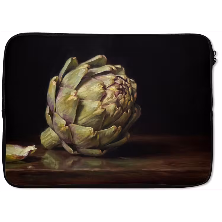 Laptop Sleeve - Artichoke - Food - Classic - Artichok - Eten - Klassiek laptophoes neopreen klein