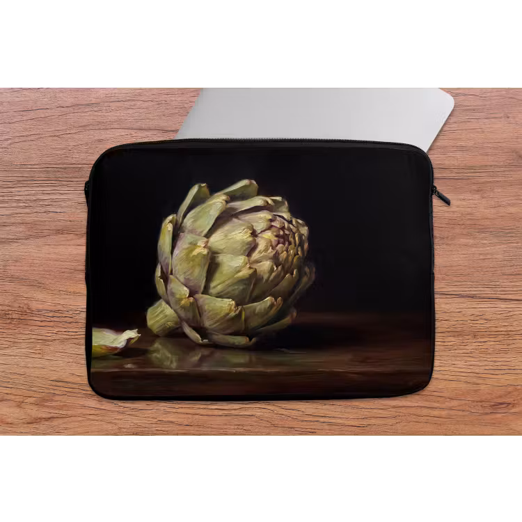 Laptop Sleeve - Artichoke - Food - Classic - Artichok - Eten - Klassiek laptophoes neopreen klein