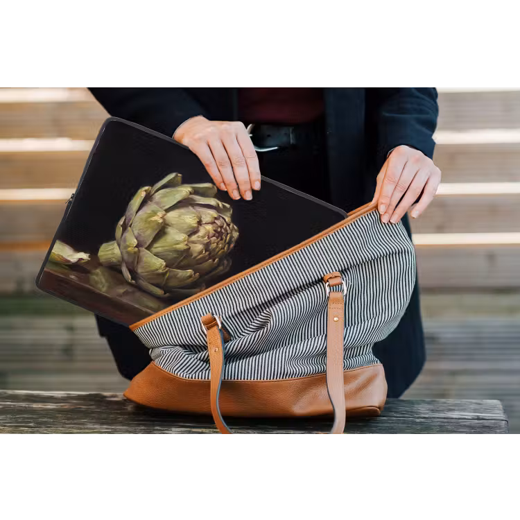 Laptop Sleeve - Artichoke - Food - Classic - Artichok - Eten - Klassiek laptophoes neopreen klein