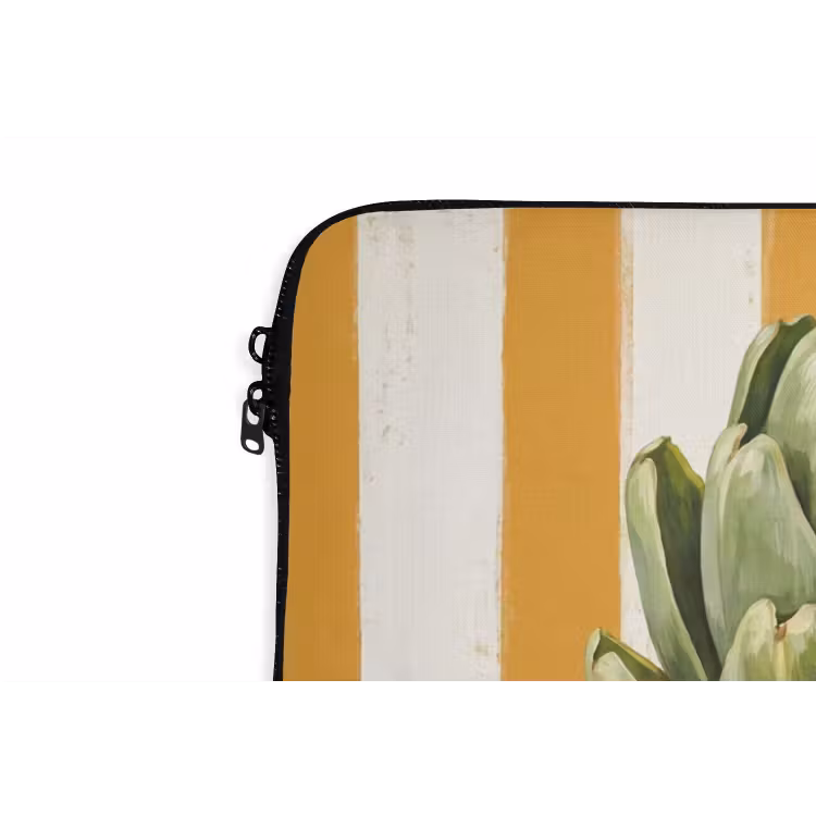 Laptop Sleeve - Artichoke - Modern - Vegetable - Artisjok - Modern - Groente laptophoes neopreen klein