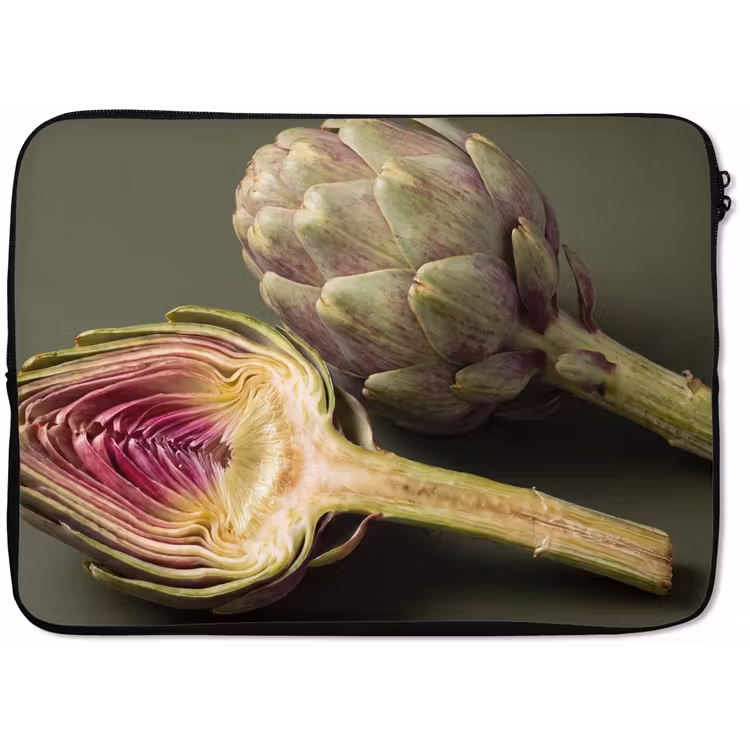 Laptop Sleeve - Artichoke - Purple - Food - Artisjok - Paars - Voedsel laptophoes neopreen klein