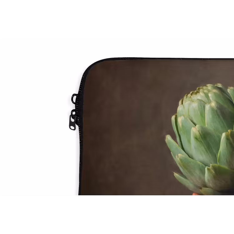 Laptop Sleeve - Artichokes - Olives - Food - Artisjokken - Olijven - Eten laptophoes neopreen klein