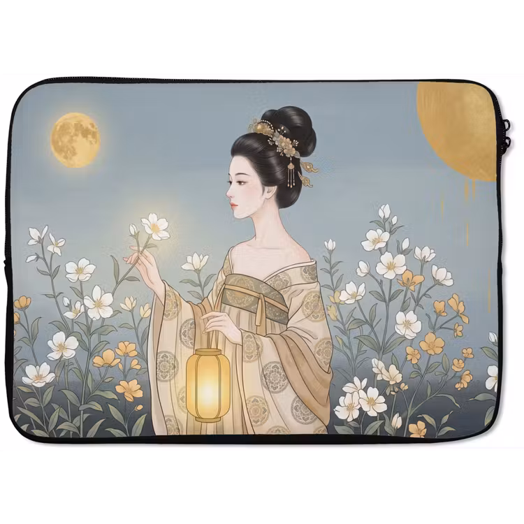 Aziatisch - Vrouw - Kimono laptophoes neopreen klein -zkaufland3dotto