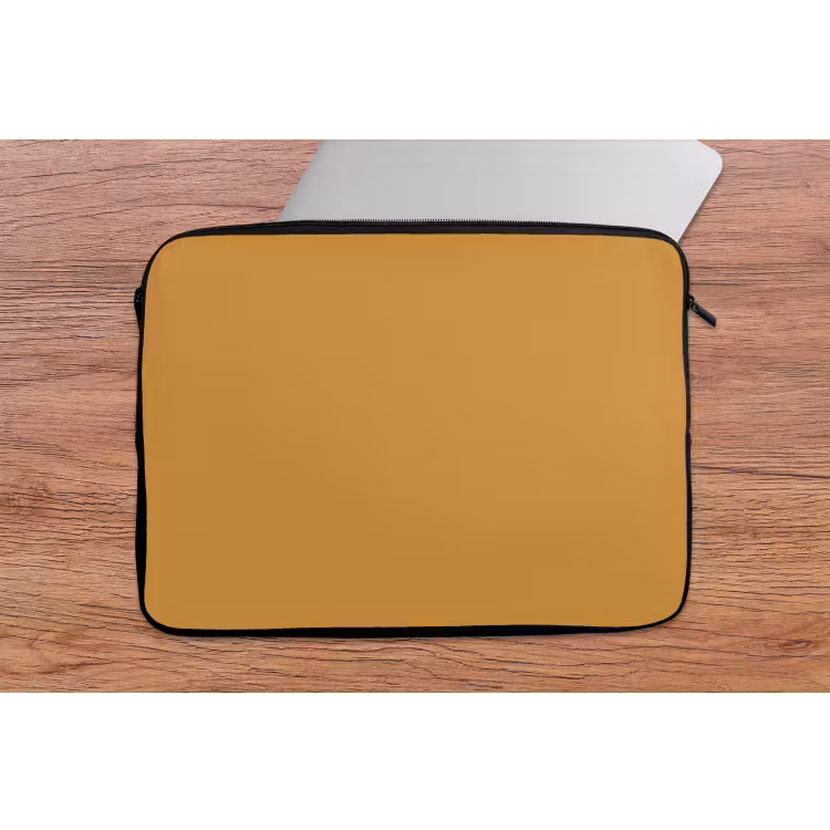 Autumn - Mustard - Geel laptophoes neopreen klein 279 -tafel
