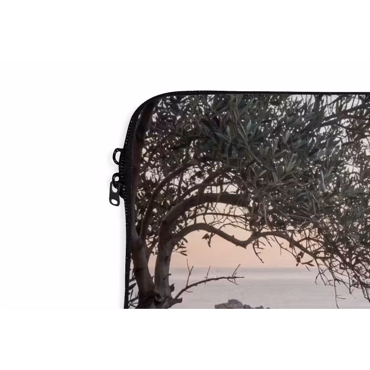 Laptop Sleeve - Bay - boats - sunset - Baai - boten - zonsondergang laptophoes neopreen klein