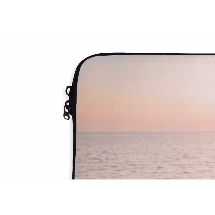 Strand - Picknick - Zonsondergang - Zomer - Natuur laptophoes neopreen klein -detail