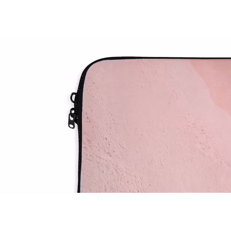 Strand - Roze zand - Zee - Zomer - Natuur laptophoes neopreen klein -detail