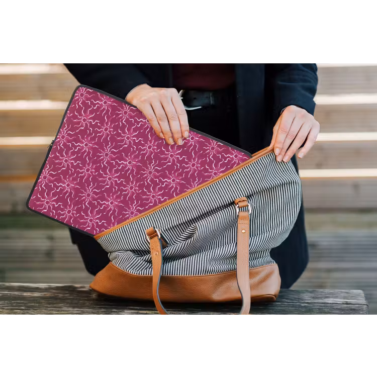Bohemian - Zon - Magenta laptophoes neopreen klein 279 -tas