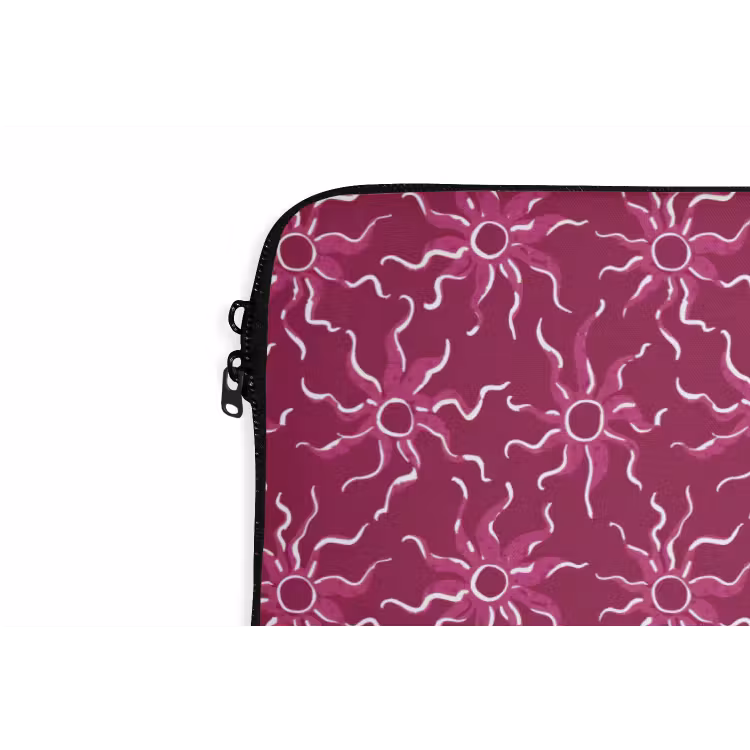 Bohemian - Zon - Magenta laptophoes neopreen klein 279 -detail